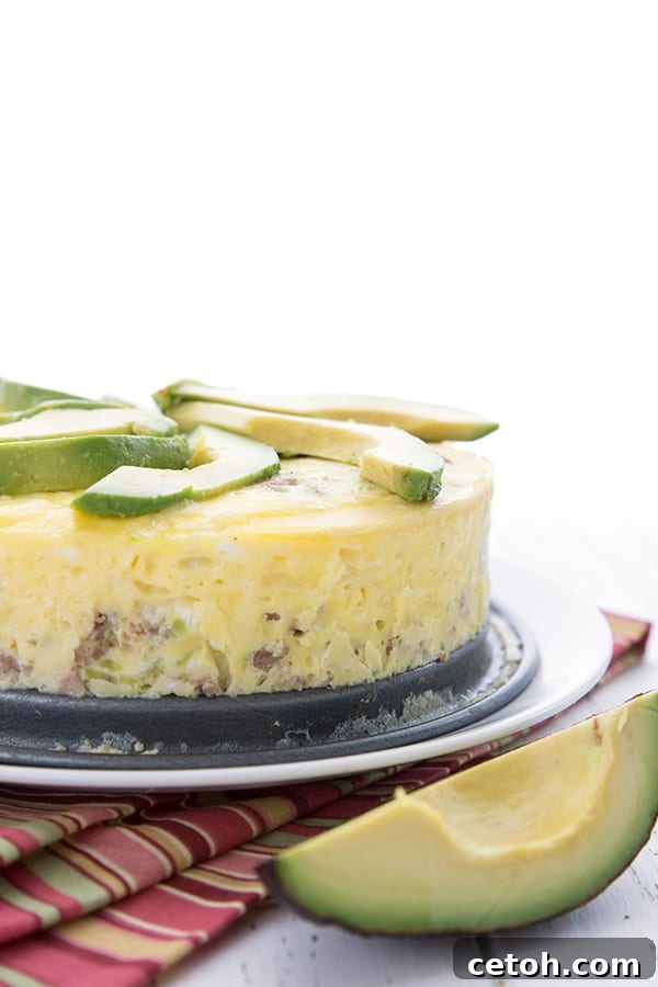 Speedy Keto Instant Pot Breakfast Bake 5 Instant Pot Breakfast Casserole made with shredded broccoli stalks instead of hash browns for a keto-friendly meal