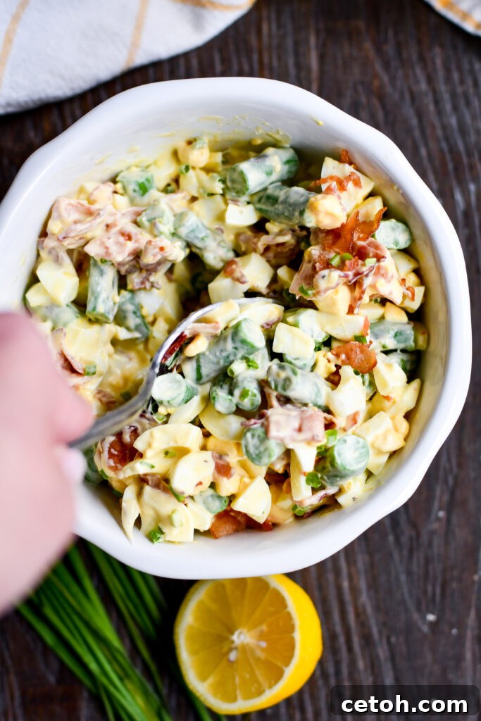 This make-ahead asparagus egg salad is simple, protein-packed, and the perfect match for Easter ham or rolls.