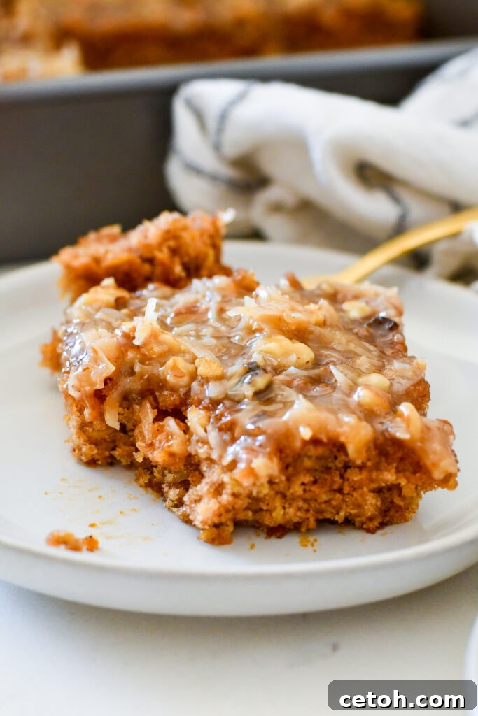 Hearty Irish Oatmeal Cake 6 Close-up of the delightful coconut pecan topping being prepared in a saucepan