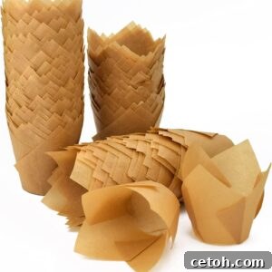 Elegant tulip greaseproof muffin liners