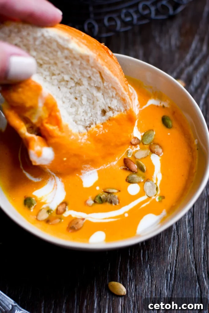 Warm, hearty, and brimming with fall vibes, our easy pumpkin soup recipe is a seasonal must-make!