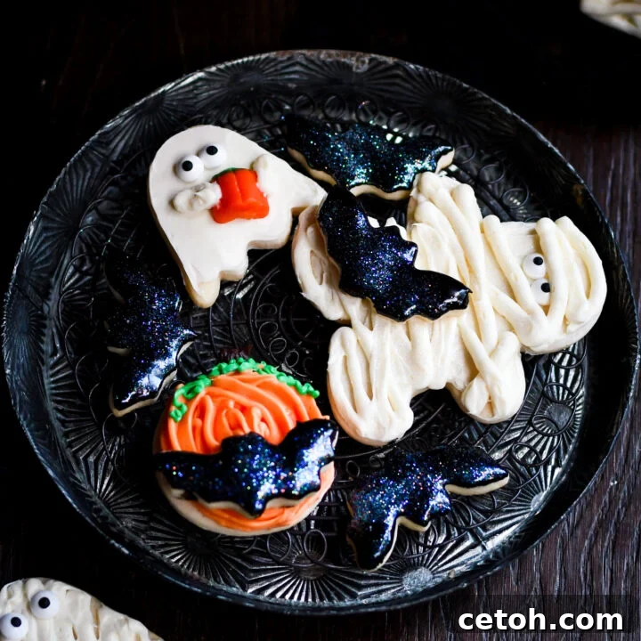 Explore the world of Halloween sugar cookies with our easy no-chill recipe.