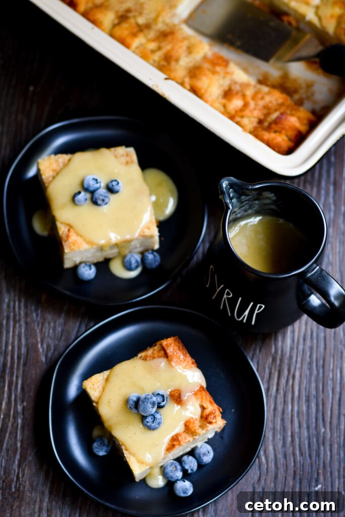 Easy to make and guaranteed to satisfy any sweet tooth, this bread pudding is a true crowd-pleaser.