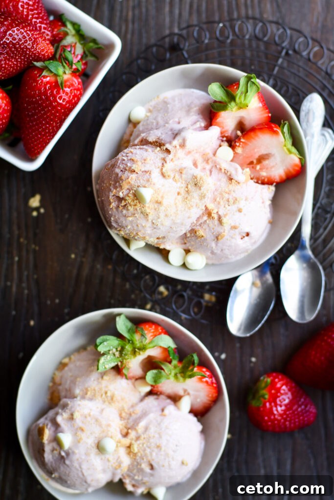 Looking for a guilt-free dessert? Try our Cottage Cheese Strawberry Ice Cream! Made with the Ninja Creami, it's a healthy and tasty summer treat.