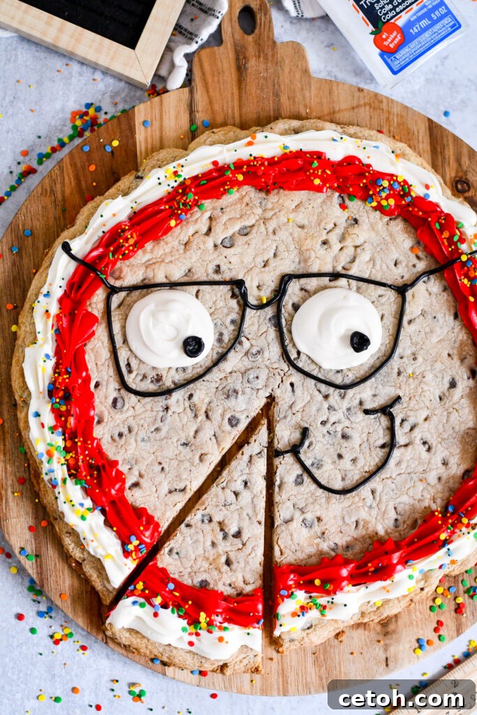 Looking for a cute and easy treat for the first day of school? Try this 'Smart Cookie' recipe made with store-bought dough – perfect for school snacks and kids' treats!