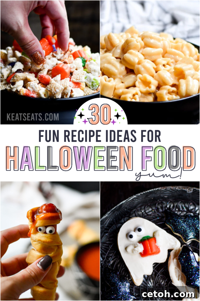 Looking for spooky snacks and easy Halloween recipes? Discover 30 fun Halloween food ideas perfect for parties or family nights, featuring creative and delicious treats for everyone!