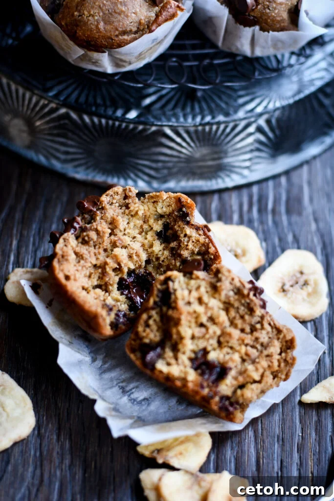 Start your day right with Gluten-Free Dairy-Free banana muffins – a delicious and nutritious choice.