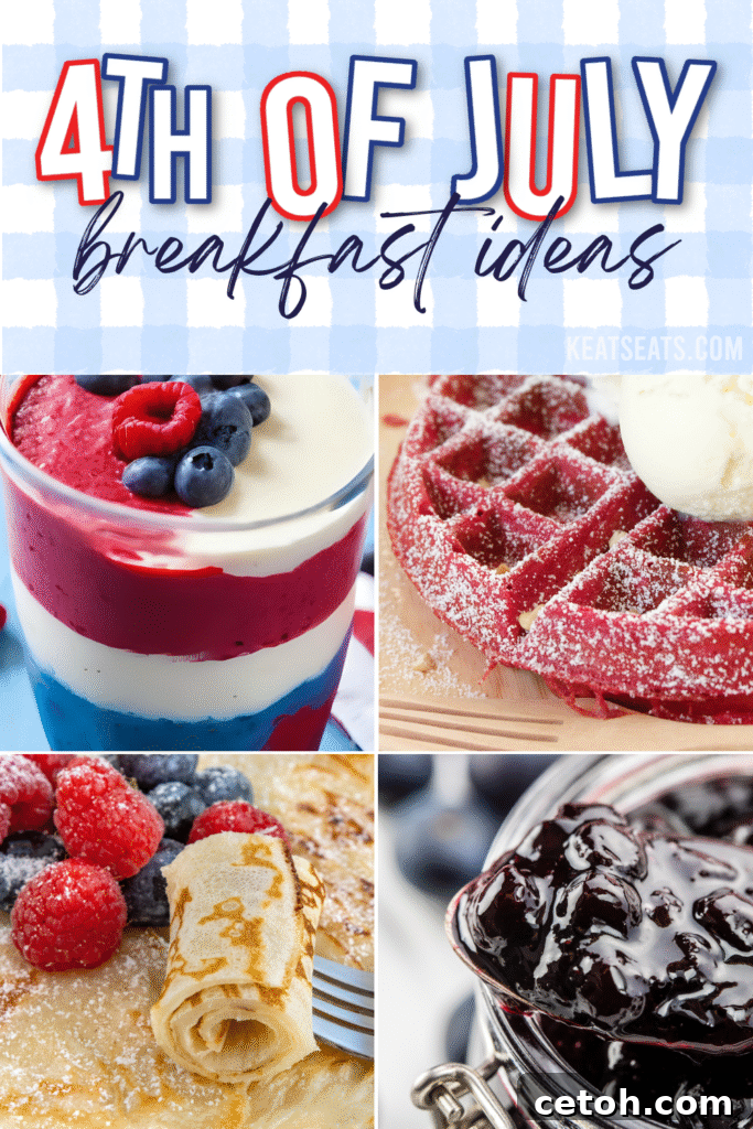 Celebrate Independence Day with these easy and patriotic 4th of July breakfast recipes! From pancakes to parfaits, these red, white, and blue dishes are perfect for your July morning.