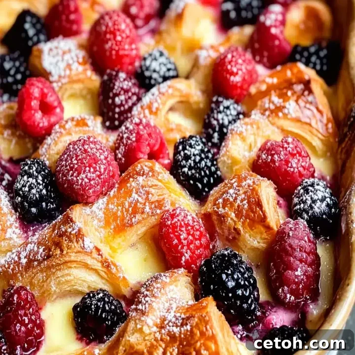 Berry Croissant Bake - easy brunch dish