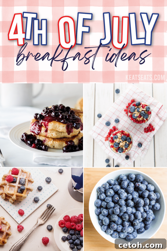 Looking for July breakfast inspiration? These red, white, and blue recipes are perfect for a patriotic 4th of July breakfast spread.