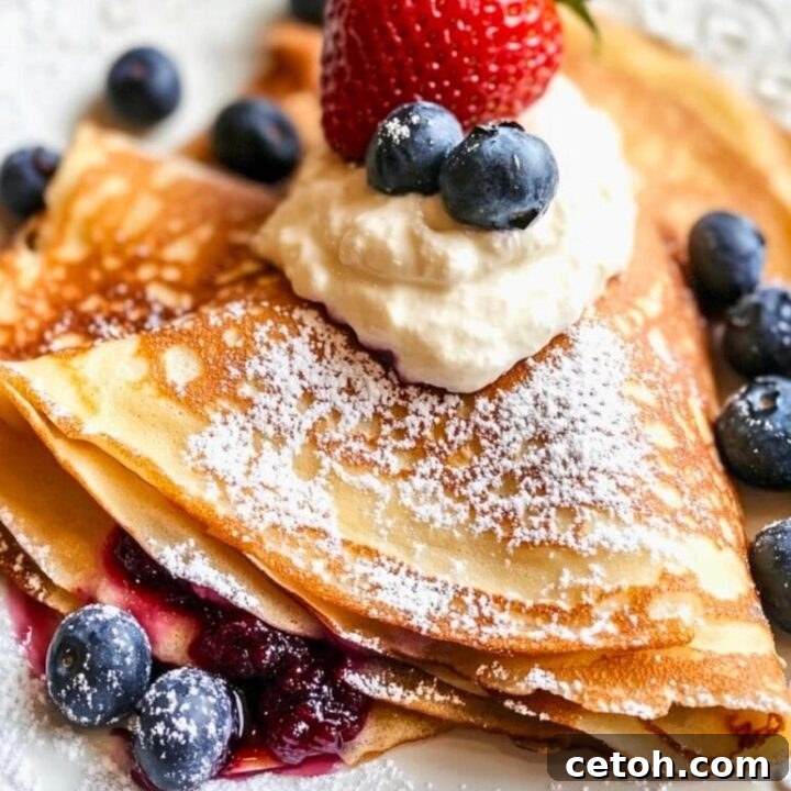 Simple Crepe Recipe for any occasion