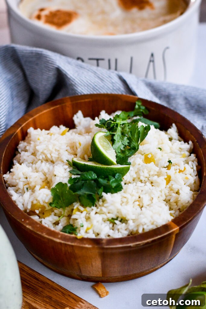 Add a pop of flavor to dinner with this quick, easy cilantro lime rice inspired by Café Rio.
