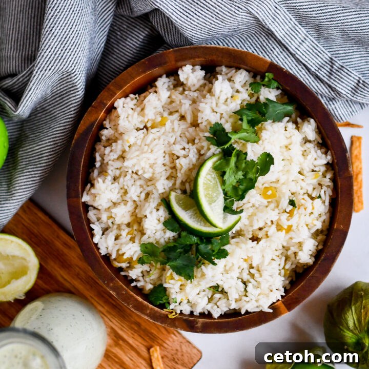 Bring restaurant flavors home with this fresh, zesty cilantro lime rice—perfect for any meal!