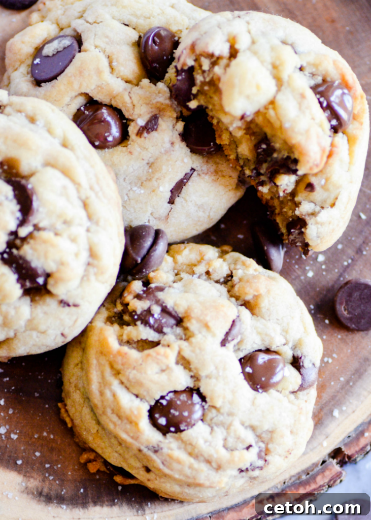 These chewy chocolate chip cookies are made with brown sugar for extra moisture and flavor! A no-fail cookie recipe that everyone loves!