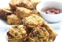 Spicy Green Chile Bacon Cauliflower Bites