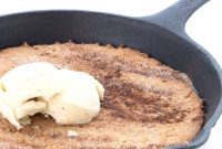 Warm Keto Snickerdoodle Skillet Cookie
