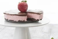 Decadent Duet Chocolate Strawberry Cheesecake