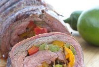 Chargrilled Fajita-Filled Flank Steak