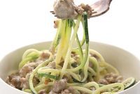 Creamy Sausage Zucchini Alfredo