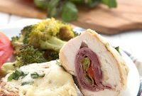 Keto Italian Sub Stuffed Chicken Breast