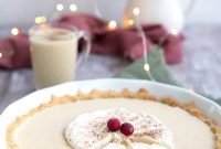 Creamy Keto Eggnog Pie