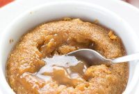 Keto Pumpkin Spice Lava Cakes with a Golden Caramel Heart