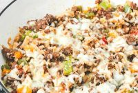 Keto Skillet Stuffed Peppers: Effortless One-Pan Meal