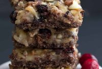 Keto Cranberry Pecan Dream Bars
