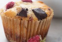 Decadent Keto Raspberry Chocolate Chunk Muffins