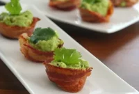 Delicious Keto Bacon Guacamole Cups