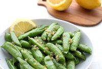 Bright Lemon Garlic Sugar Snap Peas