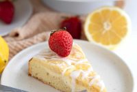 Sunshine Lemon Keto Coffee Cake with Cream Cheese Swirl