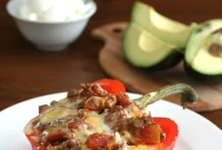 Robust Cowboy Chili Stuffed Bell Peppers: Low Carb and Gluten-Free
