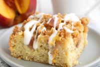 Luscious Keto Peach Coffee Cake
