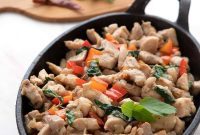 Keto Thai Basil Chicken Stir-Fry