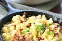 Elevated Cauliflower Mac and Cheese with English Cheddar and Bacon