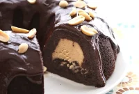Keto Chocolate Peanut Butter Bundt Perfection