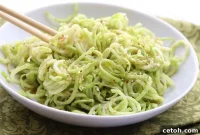 Zesty Sesame Ginger Broccoli Stem Noodles