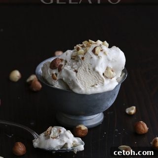 This low carb keto gelato recipe is infused with real hazelnuts for an authentic Italian treat!