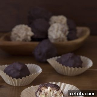 Decadent German Chocolate Bites 2 German Chocolate Truffles