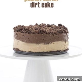 Low Carb Keto Mini Chocolate Peanut Butter Dirt Cake