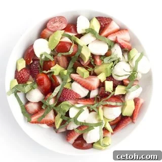 A delicious low carb keto summer salad, a great way to use fresh produce!