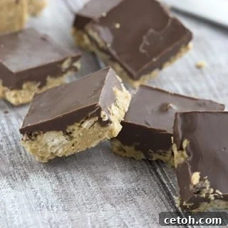 Peanut Butter Chocolate Crunch Bars 2 Low Carb Grain-Free Scotcheroos