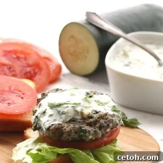 Low Carb Keto Spinach Feta Lamb Burgers