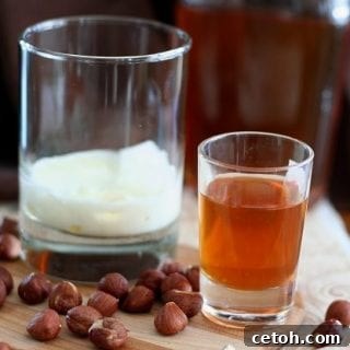Homemade Hazelnut Liqueur