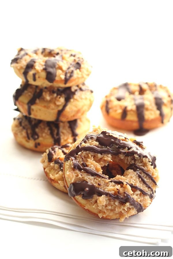 Low Carb Gluten-Free Samoa Donut Recipe - perfect for keto