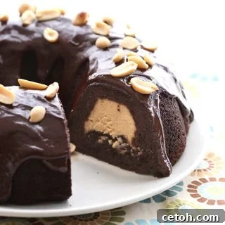 Low Carb Chocolate Peanut Butter Buckeye Cake