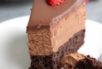 Low-Carb Keto Chocolate Mousse Cake Recipe